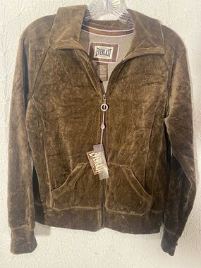 Everlast Brown Velour Full-Zip Jacket chocolate heather,  boxing company